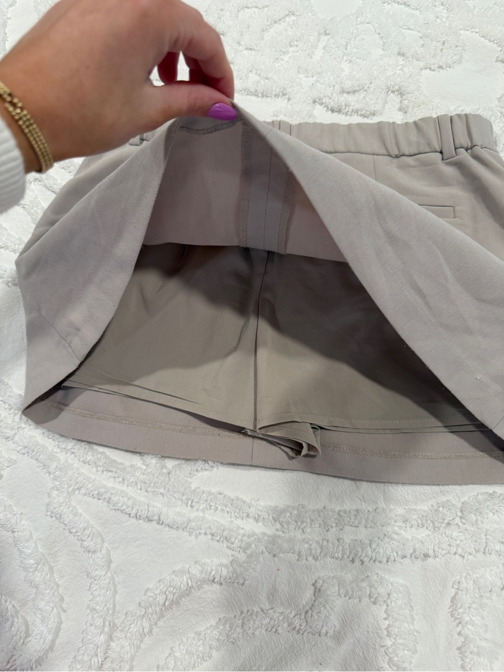 Abercrombie & Fitch Taupe Mini Skort - Picture 3 of 4